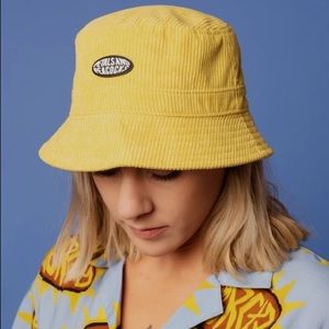Petals & Peacocks Corduroy Bucket Hat